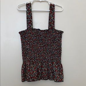 one clothing los angeles smocked thank top